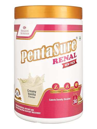 Image of PentaSure Renal Pre-Dialysis Care Nutritional Powder | Creamy Vanilla Flavor - 1Kg | High Calorie & Adequate Protein Supplement Drink | 13g Protein per 100g | Supports Renal Health, Energy & Recovery