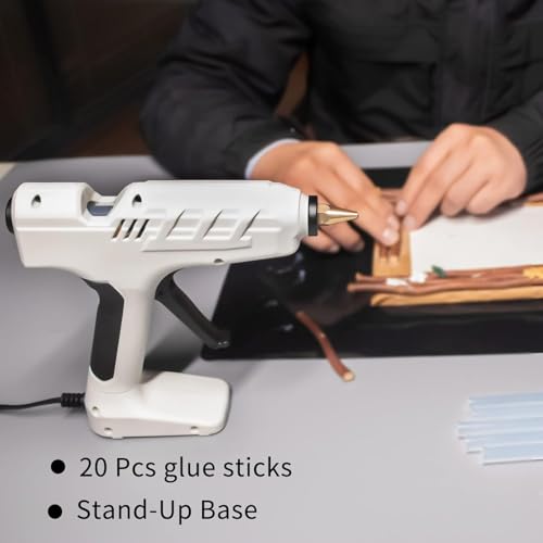 Kit de pistola de cola quente de alta temperatura com interruptor, pistola de cola T TOVIA tamanho c