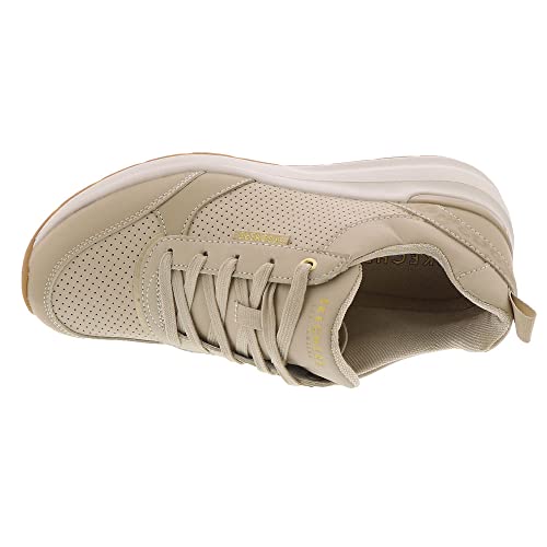 Skechers Femme Milliards-Points Subtiles Sneaker, Gris Taupe, 36 EU
