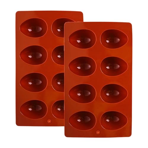 Stampi In Silicone Per Uova,Stampo In Silicone Con 8 Forme Per Uova | Stampo Termoresistente 2 Pezzi Per Gelatine Cioccolato Muffin Pane Caramelle Dolci Creativi