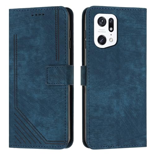Étui de téléphone portefeuille Oppo Find X5 Pro avec rabat de protection premium