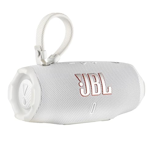 Image of JBL Charge 6 Portable Bluetooth Speaker (White) | IP68 Waterproof, DustProof, and DropProof, Outdoor Wireless Audio |28Hrs Playtime + Travel Case Bundle