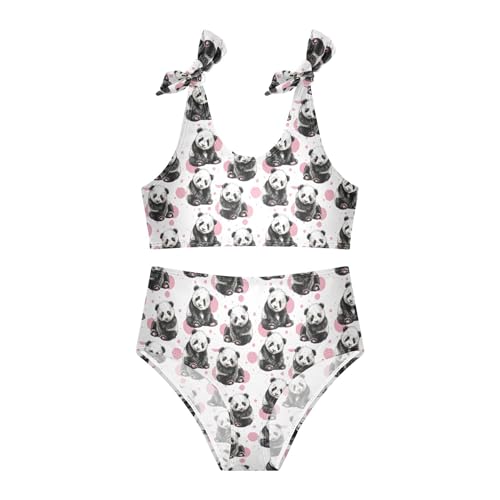 Image of Girls Tankini Swimsuit Bathing Suit Two Piece Bikini Summer Beach Swimwear with Adjustable Strap 3-12 Years