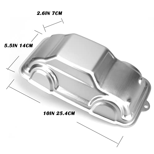 Cayanmydery Car Cake Pan, Aluminum Mould for 3D Car Shape Baking Pan DIY Birthday Tin Cake Mould - Thumbnail 3