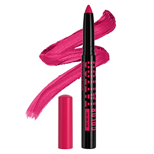 MAYBELLINE Color Tattoo Longwear Multi-Use Eye Shadow Stix, Eye Makeup, I am Unique (Vivid Pink Matte), 1 Count