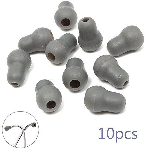 KingFurt 10PCS Super Soft Earplug Eartips Earpieces For Littmann Stethoscope (Gray)