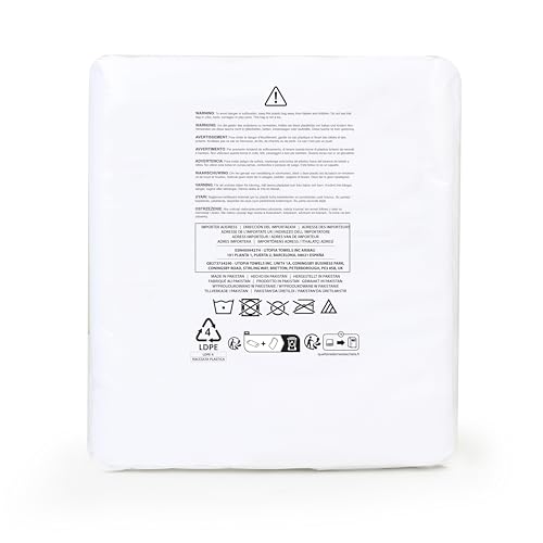 Utopia Kitchen UK0501 Rectangle Table Cloth 2 Pack [60X102 Inches, White] Tablecloth Machine Washable Fabric Polyester Table Cover thumb #9