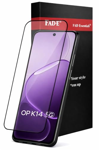 Image of FAD-E Tempered Glass Screen Protector Guard Compatible for Oppo K14 5G, K14X 5G (6.75 inch)