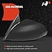 A-Premium Driver Side Power Door Mirror - Compatible with Eagle Talon 1995-1998 & Mitsubishi Eclipse 1995-1999 - Non-Heated Non-Folding Black Outside Rear View Mirror