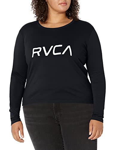 RVCA-Womens-Red-Stitch-Long-Sleeve-Graphic-Tee-Shirt RVCA Womens Red Stitch Long Sleeve Graphic Tee Shirt - Image 1