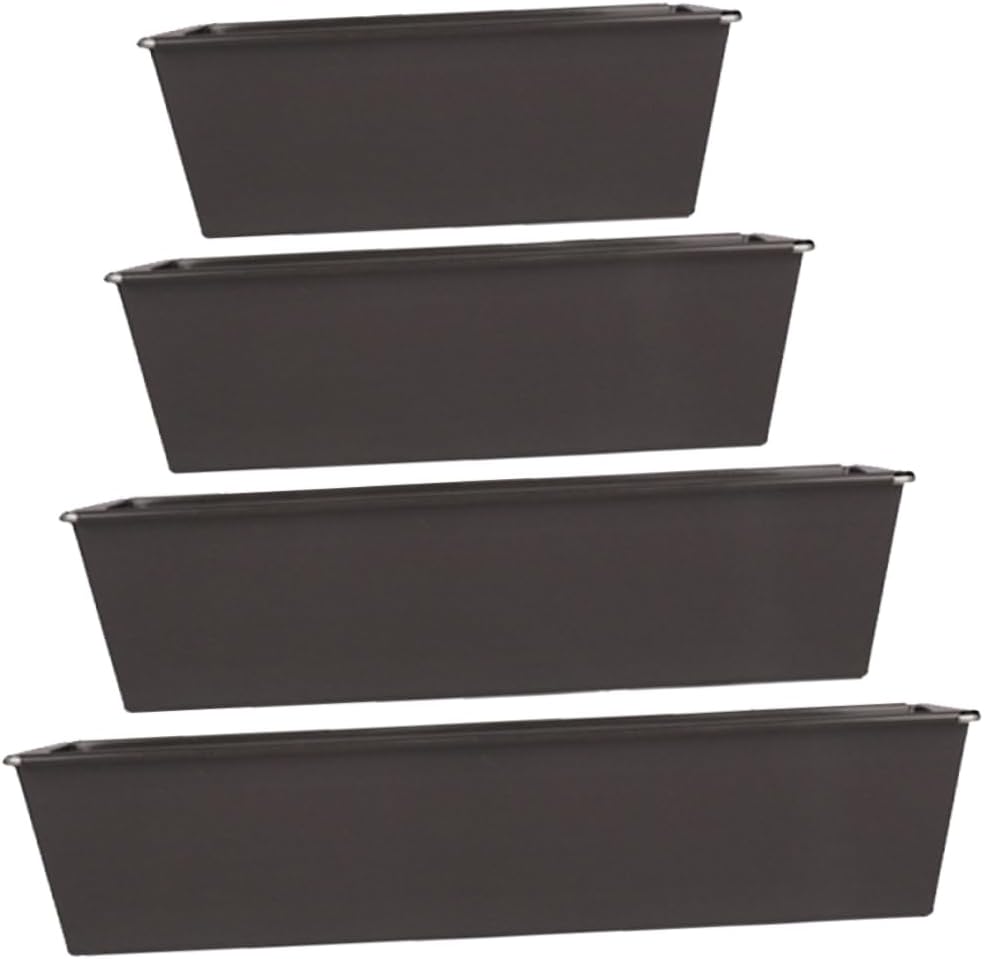 1set Non-stick Toast Cake Molds Baking Pan for Household Bakeware Easy to Baking Supplies for Toast Bread Cakes Black