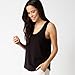 PJ Salvage Women's Jammie Essentials Tank, Black, Large