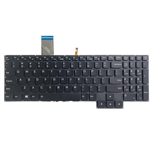 Fqparts Laptop Tastatur Ersatz - Für Lenovo Ideapad Yoga 720-15IKB Schwarz US