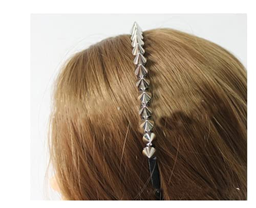 N - A Fulai Duyppy 2 Pack Rivet Punk Spike Headband Studded Headband Party Hair Band Hair Clips For Women thumb #5