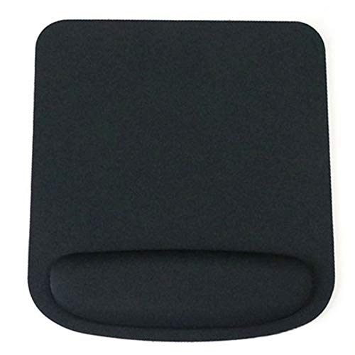 Goldyqin Estera ergonómica para el Mouse Pad Almohadilla Antideslizante Mousepad Ordenador PC Muñeca Soporte Moderno cojín de ratón Escritorio Notebook Alfombrilla para ratón - Negro Cover