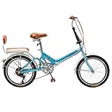 ★ Le vélo pliant Avec un cadre en acier à haute teneur en carbone, des roues en alliage de 20 pouces et un système de pliage pratique, il est facile à transporter, à plier et à ranger.