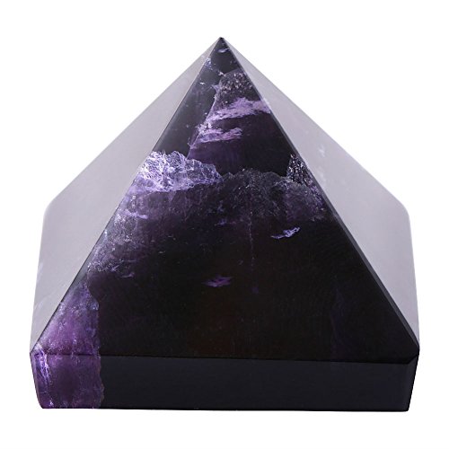 Yosoo Health Gear Amethystpyramide, lila Kristallpyramidenstatuen, 3cm...
