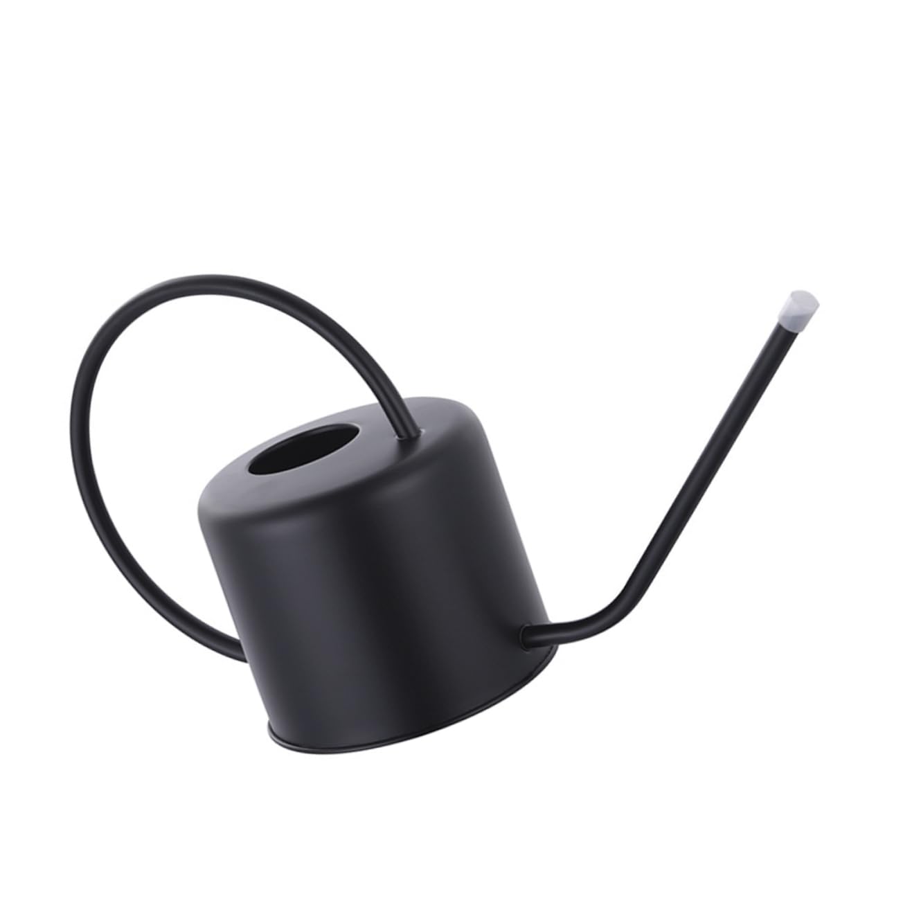 Arrosoir Long Bec en Acier Inoxydable Noir 1, 3 L pour Jardin