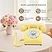 Vintage Voice Recording Guest Book Telephone – Audio Guest Book Phone for Weddings, Bridal Showers, Anniversaries & Special Events, Retro Wedding Voice Recorder,USB Rechargeable, Wedding Gift(Yellow)