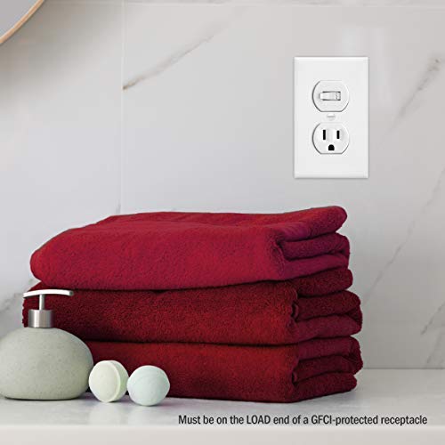ENERLITES Combination Single Pole Toggle Switch 15A/120VAC and Tamper-Resistant Receptacle 15A/125VAC, Residential Grade, UL Listed, 62150-TR-W, White, 1 Pack