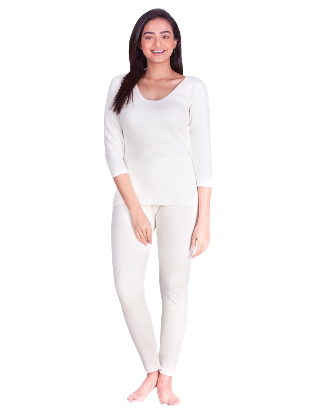 Dollar Ultra Thermal Solid Full Sleeve Round Neck Women Top & Pyjama Set
