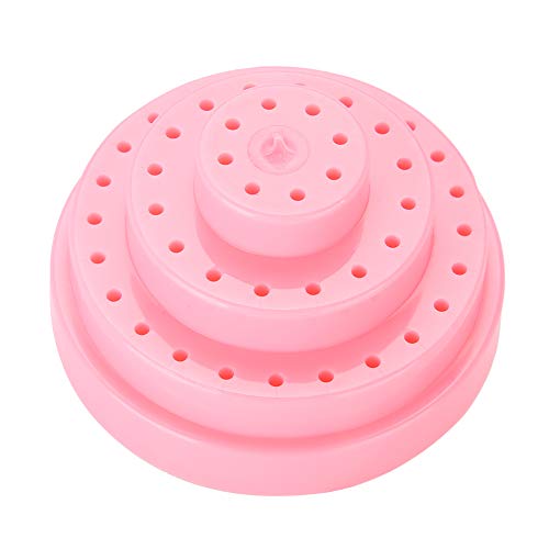 Nagelbohrer Bits Halter Nagellack Schleifen Schleifbehälter mit Deckel, 48 Löcher Nagelfeile Gel Display Box Maniküre Pediküre Bohrer Aufbewahrungskoffer Organizer(#1)