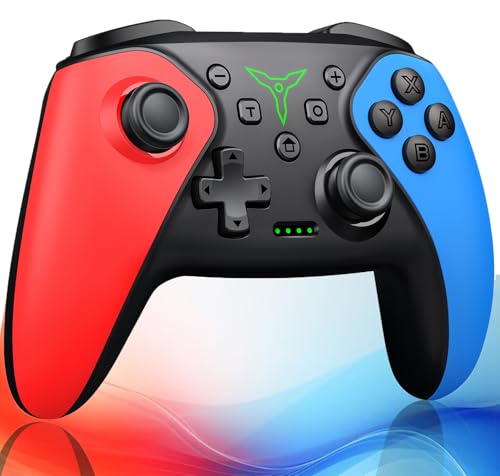 Elekasumi Switch コントローラー Switch2 3段階TURBO連射 スイッチ コントローラー 1000mAh大容量 マクロ機能 スリープ解除 背面ボタン付き Switch プロコン 3階段振動/6軸ジャイロセンサー/Bluetooth接