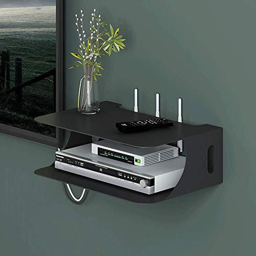 Schwimmendes Regal für TV-Komponenten, schwimmendes Wandregal/Halterung/Halter/Ständer für WLAN-Router