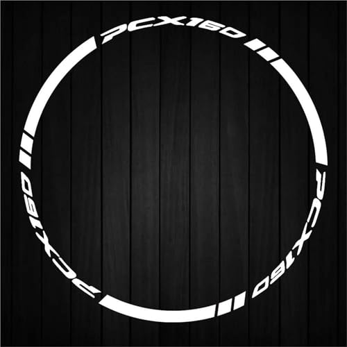 �z�C�[���n�u�f�J�[�� �ɓK������z���_ PCX 160 PCX160 20�C���`�p �o�C�N�p ���˃z�C�[���f�J�[�� �����X�g���C�v �f�J�[�� �h���n�u�X�e�b�J�[ �o�C�N�p�����X�e�b�J�[�Z�b�g(�J���[4)