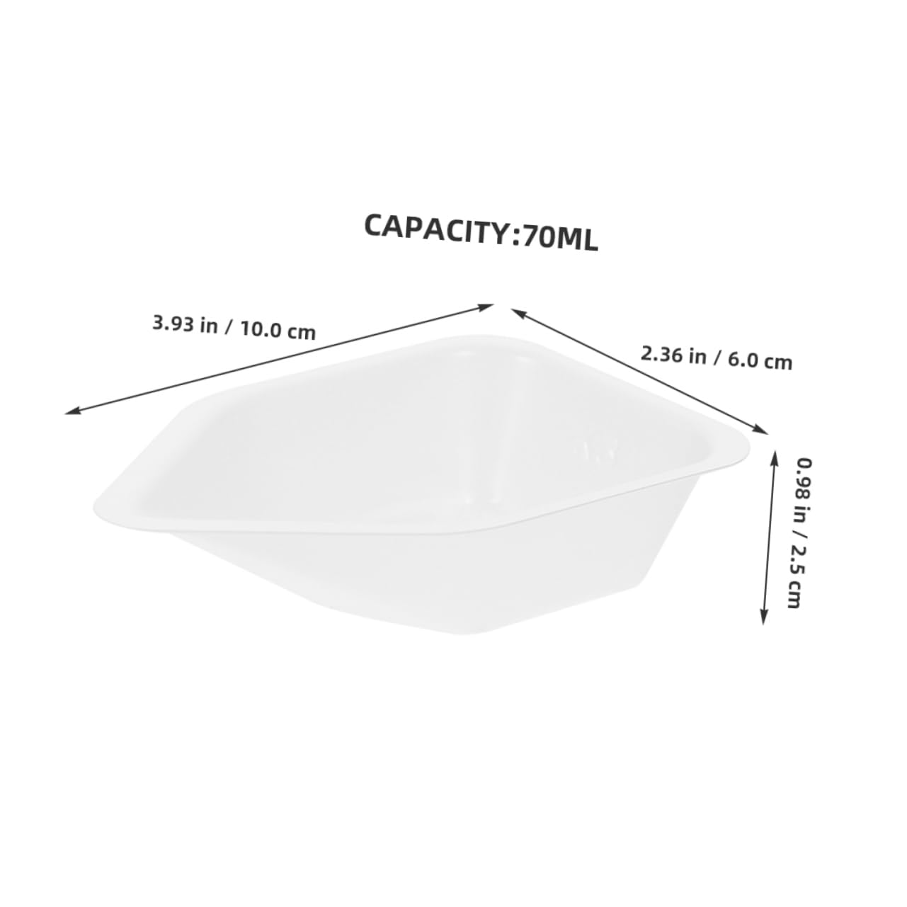 Cabilock 10pcs Plastic Weigh Boats Weighing Dishes With Spout Trays Food Sample Tray Pour Boat For Lab Food Scale Powder Weight Crafts