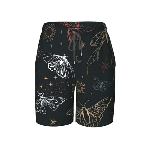 Men's Butterfly Graphics Shorts Drawstring Waist Butterflys Print Workout Track Streetwear Shorts with Pocket2