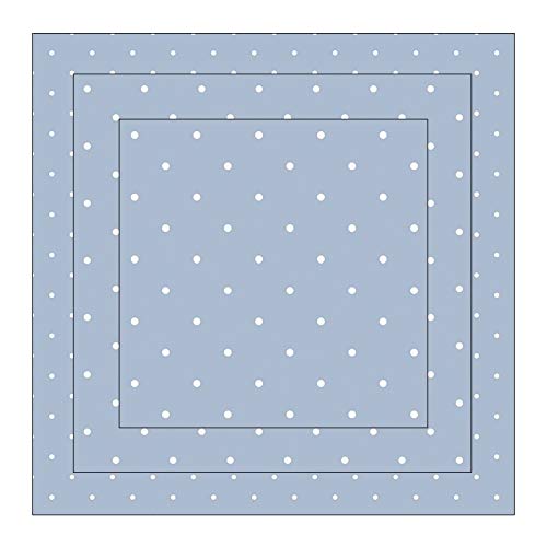 Carta Per Origami Duo-Design – 150 Fogli Quadrati Con Stampa Fronte/retro, 3 Misure (5, 7, 10 Cm), 110 G/m², Colore Blu A Punti