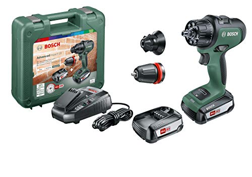 Bosch Akku Schlagbohrschrauber AdvancedImpact 18 (2x2,5 Ah Akkus, 18 V, HMI, im Koffer)
