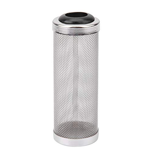 TOPINCN Robuster Filter aus Edelstahl mit kleinem Netz, Netzfilter, Filternetzgehäuse, langlebiges Aquarium für Aquarien(Kleiner 12mm Innendurchmesser)