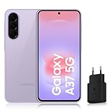 Samsung Galaxy A37 5G, Smartphone Android, 128 Go, Chargeur Secteur Rapide 25W Inclus, Smartphone déverrouillé, Lavande, Version FR