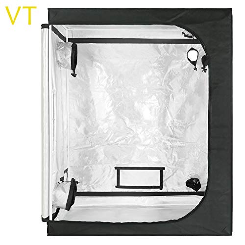 AIKI VT 48"x24"x60" Reflective Mylar Hydroponic Grow Tent with Observation Window and Waterproof