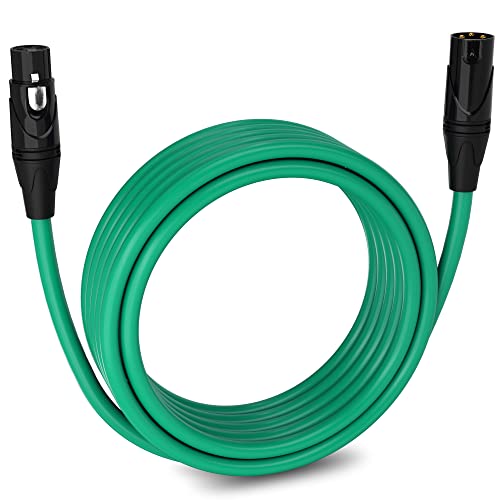 Lyxpro 20 Feet Xlr Microphone Cable Balanced Male To Female 3 Pin Mic Cord For Powered Speakers Audio Interface Professional Pro Audio Performance And Recording Devices - Green #TOP7