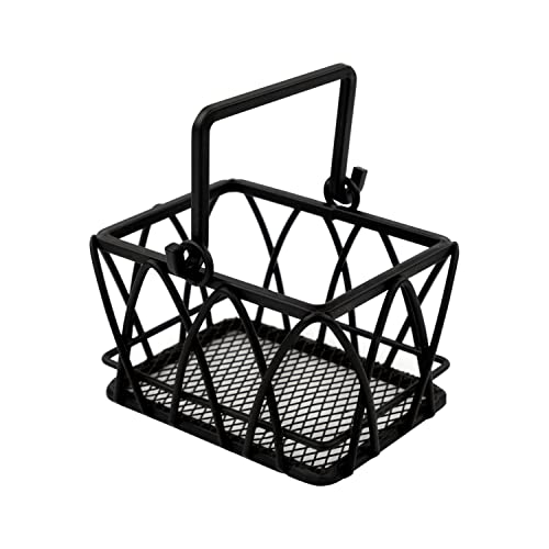 Spectrum Diversified Twist Sugar & Sweetener Packet Holder, Sugar Packet Basket, Coffee Accessories for Restaurants & Homes, Tea Bag Holder & Coffee Station Organizer, Black (91410)