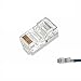 Price comparison product image C63® Pack of 25 RJ45 CAT 6 Crimp Connectors. End Pass Through Ethernet Modular Plug EZ. Bulk Buy