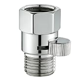 Brass Shower Shut Off Valve, Mini Ball Valve 1/2G Thread, Bathroom Shower Flow Control Valve