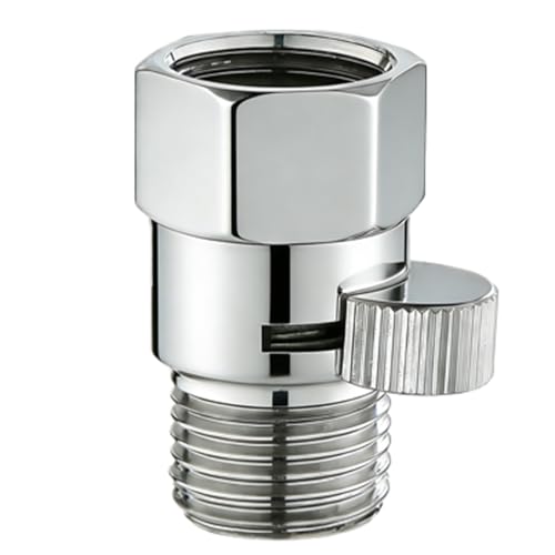 Brass Shower Shut Off Valve, Mini Ball Valve 1/2G Thread, Bathroom Shower Flow Control Valve