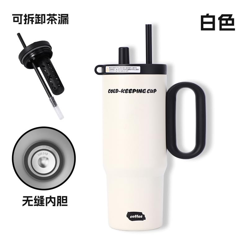 Image of Novo Insulated Coffee Travel Mug, Double Walled Stainless Steel Tumbler, Insulated Cup with Leakproof Lid, Thermal Mug with Non-Slip Protective Grip (NVTM-120)