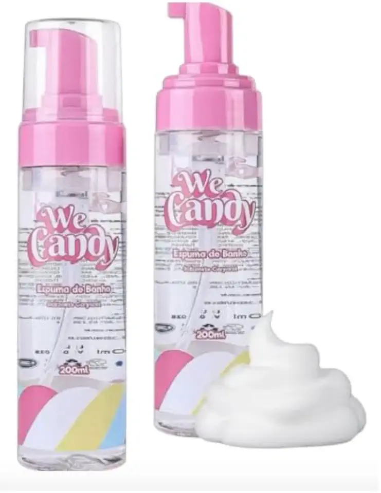 Espuma de Banho Sabonete Corporal, Frasco com Bomba, 200ml