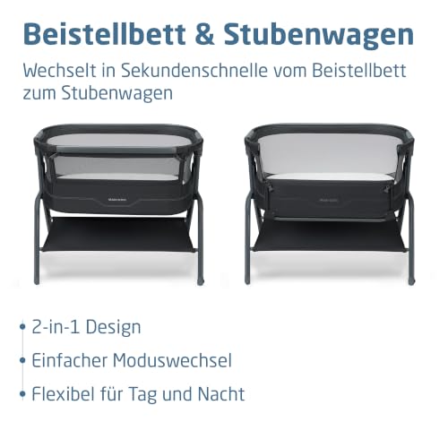 Maxi-Cosi Iora2 Baby Stubenbett, 0–6 Monate (9 kg), Elegance Graphite – Ansicht 3