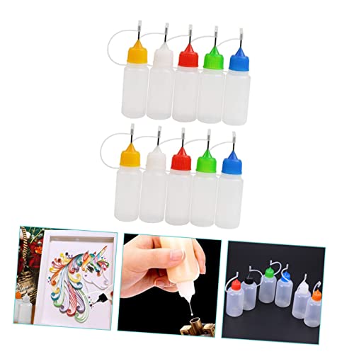 50 Bouteilles Applicatrices de Colle Flacons Squeeze Semi-transparents - 4