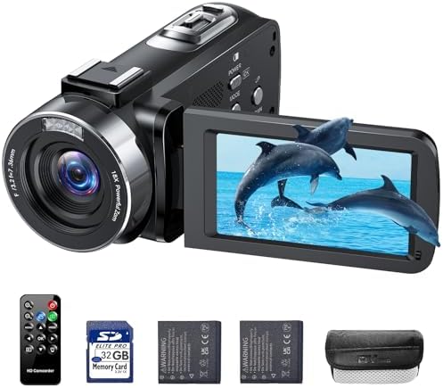 Videocamera 4K 48MP NBD Con Zoom 16x, Schermo Orientabile 270°, WiFi, 32GB E Custodia – 277g