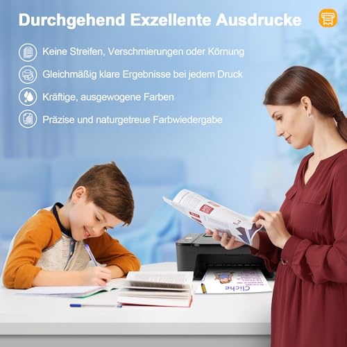 Palmtree 62XL patronen Kompatibel Ersatz für HP 62 Druckerpatronen 62 XL HP62 62XL Schwarz and Farbe Patronen für HP Envy 5540 5548 7640 5640 5646 OfficeJet 250 200 5740 5742