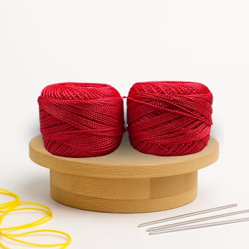 Image of Anchor Knitting Pearl Cotton Fast Colour Thread Yarn - Mercer Pearl Cotton 10gm Yarn (Thickness 1 mm) (Pack of 1 (046)