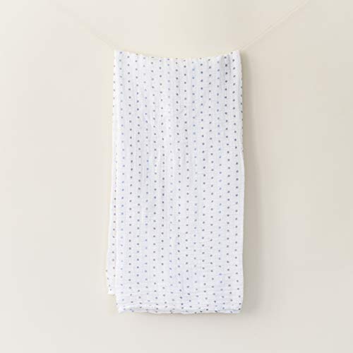 Alpy Baby Organic Cotton Muslin Swaddle Blankets - Soft Breathable Newborn Swaddling Wrap - 47 X 47 Inch Nursery Receiving Blanket, Stroller Canopy, Breastfeeding Cover - Set Of 2, Polka Dot Elephant #TOP3