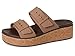 Crocs Womens Brooklyn Cork Buckle Sandals Milk Chocolate 8 Medium
